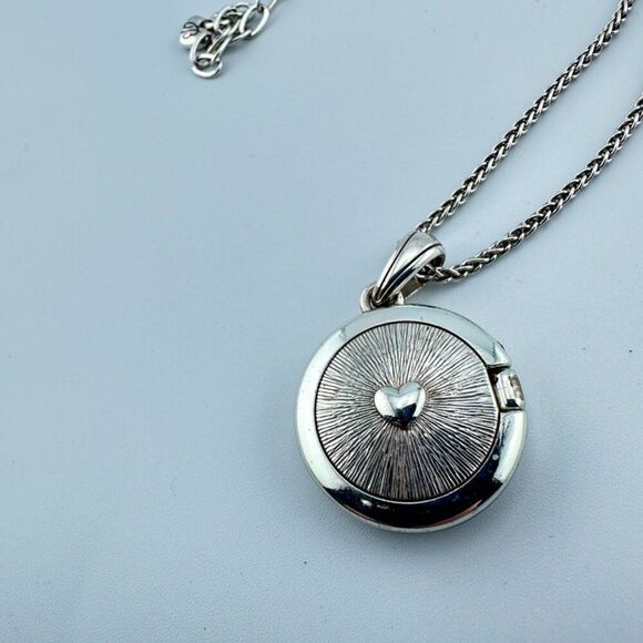 Brighton Spin Master Round circle Locket Necklace - two tone - Picture 5 of 5